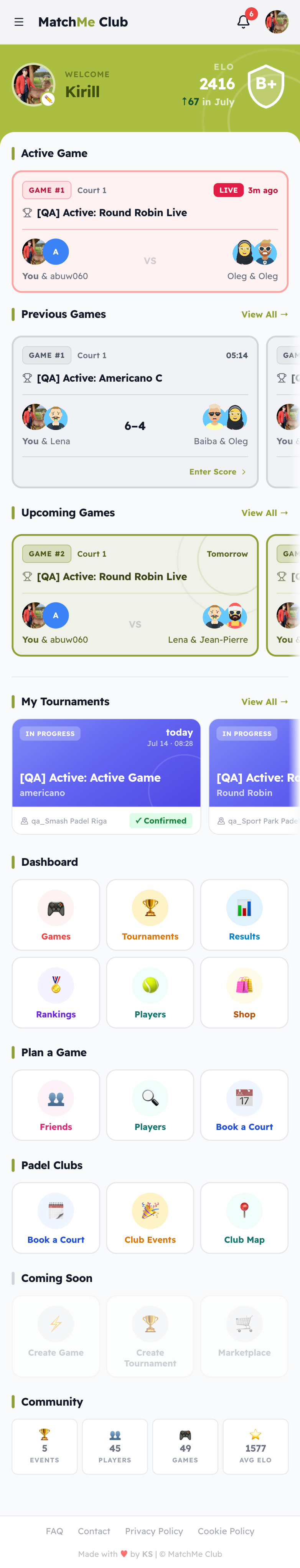 Your club, in one place